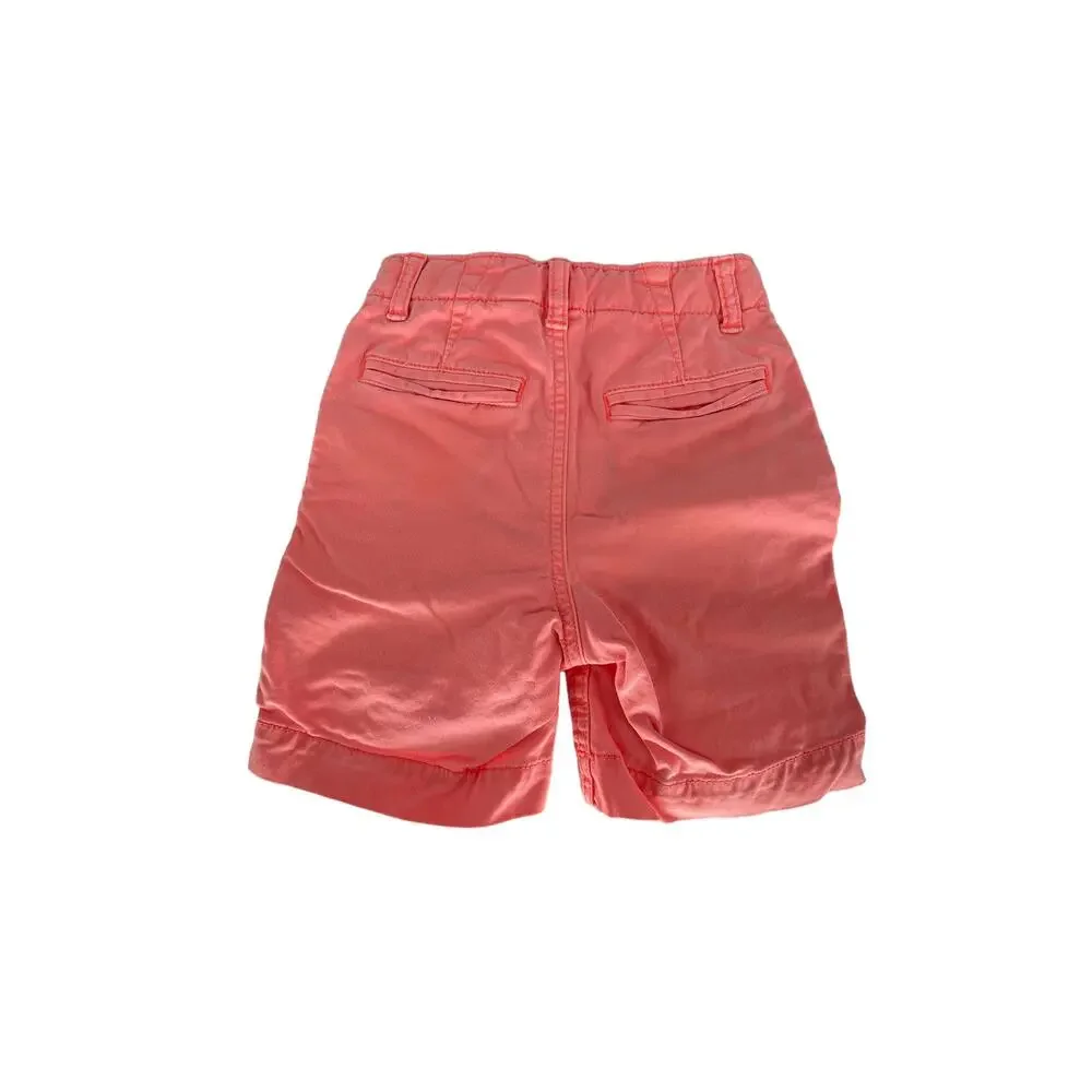 Gap Boys Neon Orange Coral Chino Shorts Youth Size 5